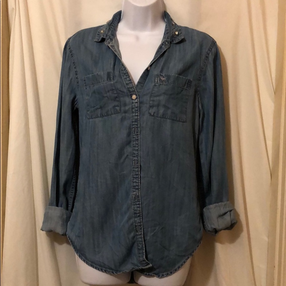 Jean Jacket Abercrombie and Fitch Blue XS
